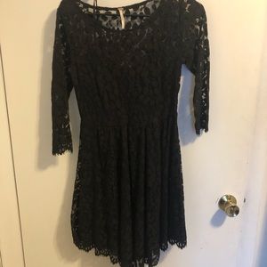 Black Lace Free People dress size 2